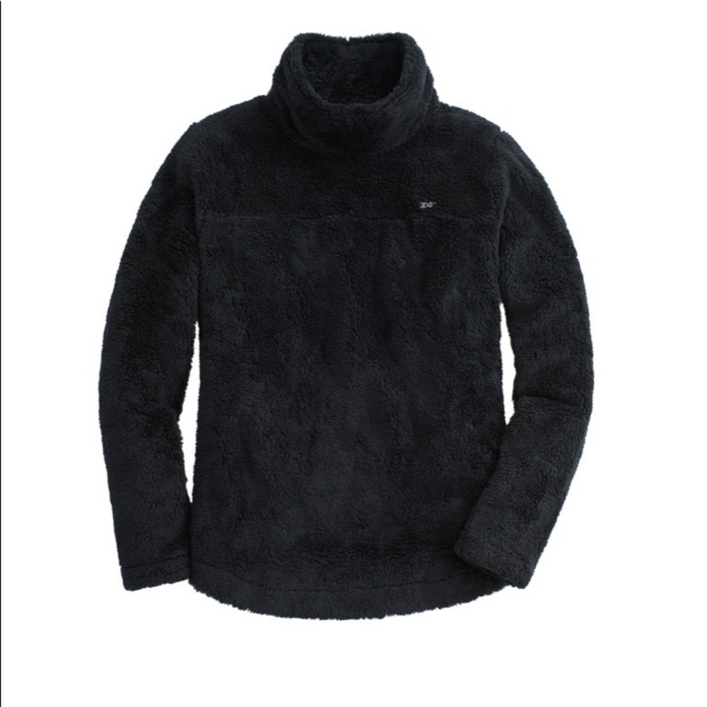 Vineyard Vines Women’s Teddy Fleece Funnel-Neck Relaxed Pullover